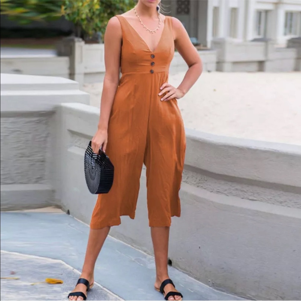 Dark orange jumpsuit